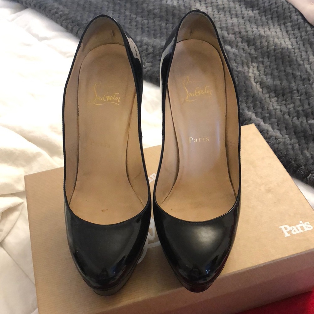 Black calf Patent leather Christian louboutin